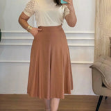 Conjunto Saia Suzana Marrom