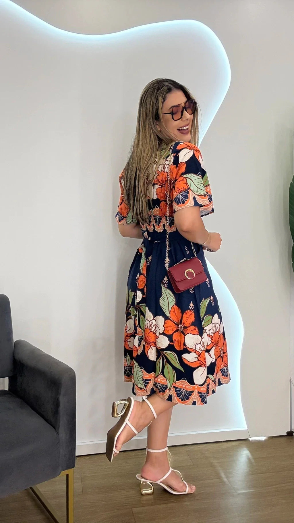 Chemise Alana Azul