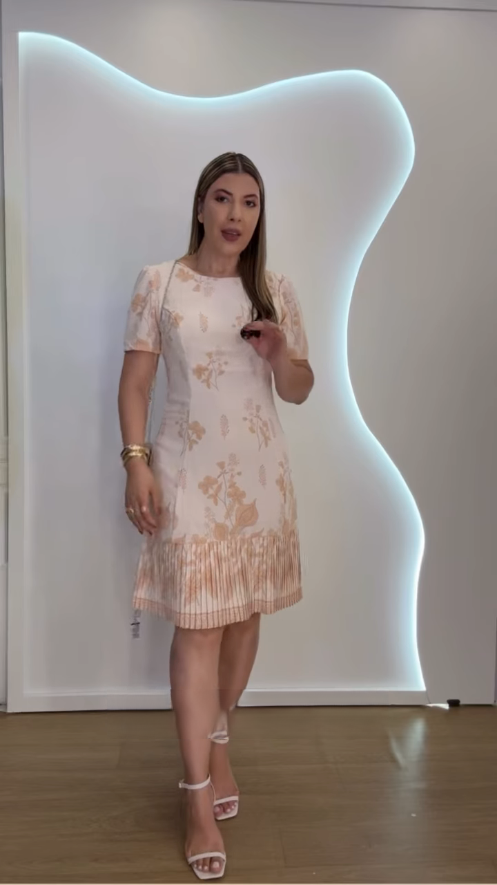 Vestido Penélope Bege